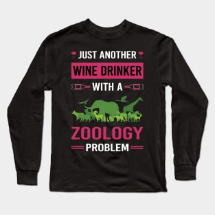 Wine Drinker Zoology Zoologist Long Sleeve T-Shirt